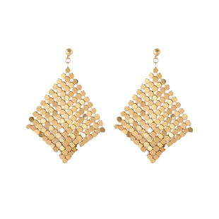 独特绝美金色耳环女2025新款爆款高级感耳钉夸张港风耳夹秋冬耳饰