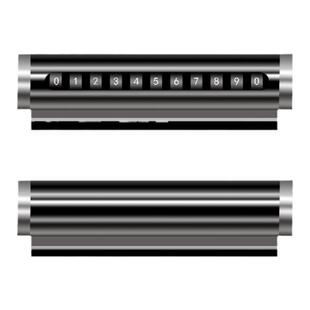 汽车车载停靠电话移车牌挪车金属号码牌可隐藏式创意 临时停车牌