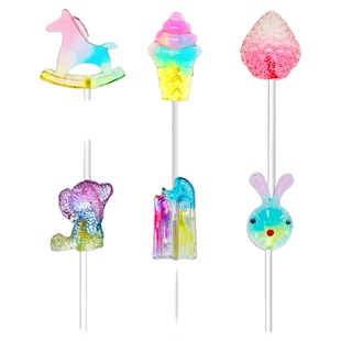 CANDYDOMO夏日冰棍冰激凌草莓小熊小马小兔棒棒糖新年糖果礼物