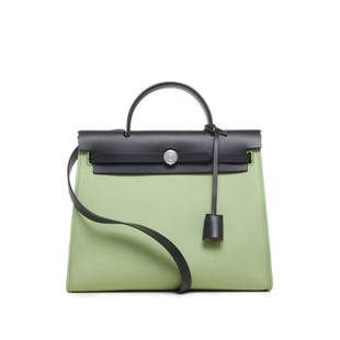 CHARMPOPPY 斜挎帆布凯莉包女Herbag包31大容量通勤托特包手提包