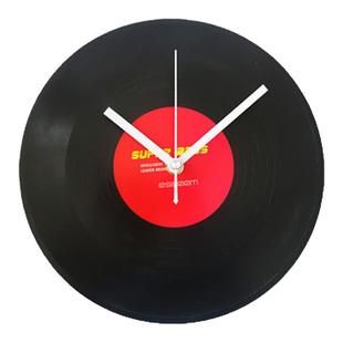 10英寸黑胶片个性diy钟表静音机芯创意成人学生毕业设计手工制作