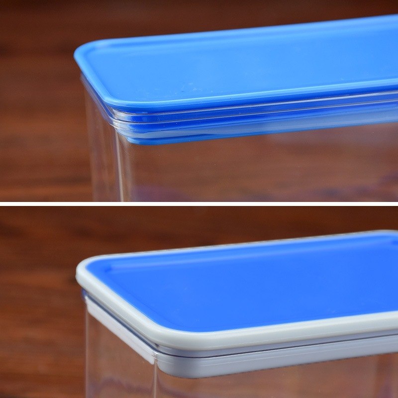 奶茶店用品塑料密封罐奶茶果奶茶方方形储物粉盒粉盒豆桶罐店