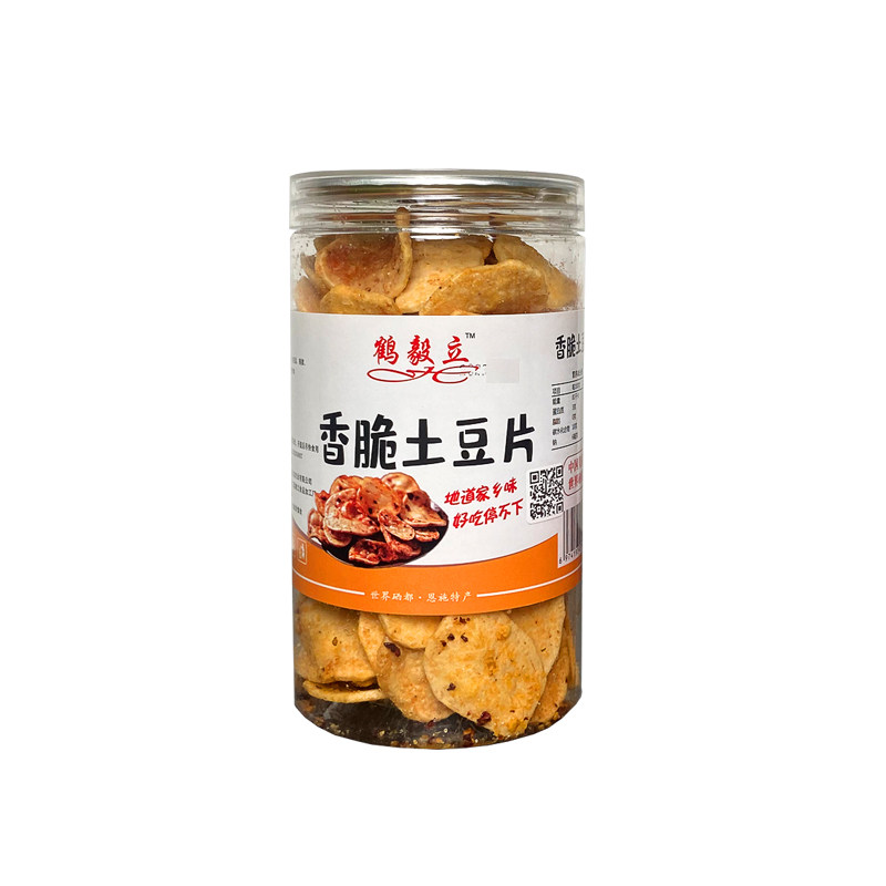 香脆土豆片恩施农家小土豆晒制油炸网红休闲小零食下酒菜麻辣薯片