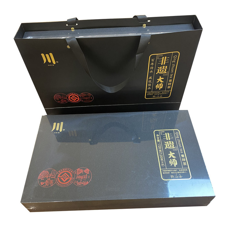 川字牌青砖茶赵李桥茶厂非遗颗粒720g礼盒黑茶茶叶湖北赤壁羊楼洞