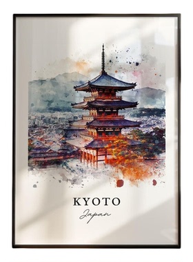 日本风景艺术插画装饰画