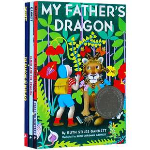 My Father's Dragon 英文原版小说 我爸爸的小飞龙 3册 纽伯瑞银奖 英语书籍 英文版原版