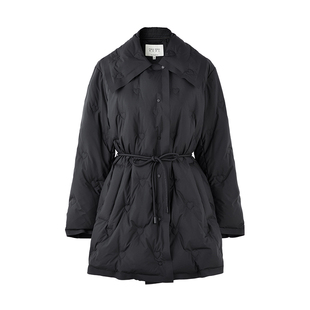 【90白鸭绒】秋水伊人甜美翻领收腰羽绒服2025冬新款女装宽松外套