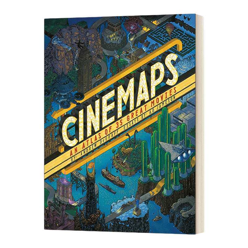 英文原版 Cinemaps An Atlas of 35 Great Movies 空想电影地图 Andrew DeGraff安德鲁 德格拉夫 精装 英文版 进口英语原版书籍