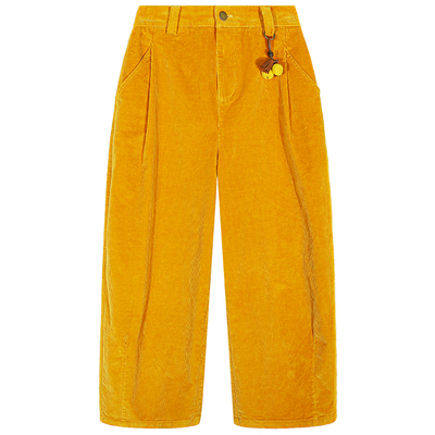 落落狷介灯芯绒萝卜裤女小个子