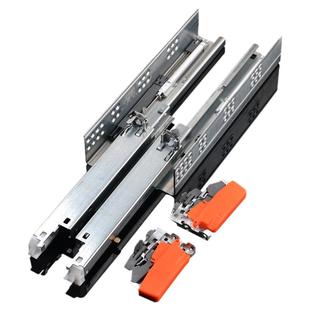 blum百隆托底轨道抽屉轨托底导轨魔顺阻尼反弹全拉木抽滑轨进口