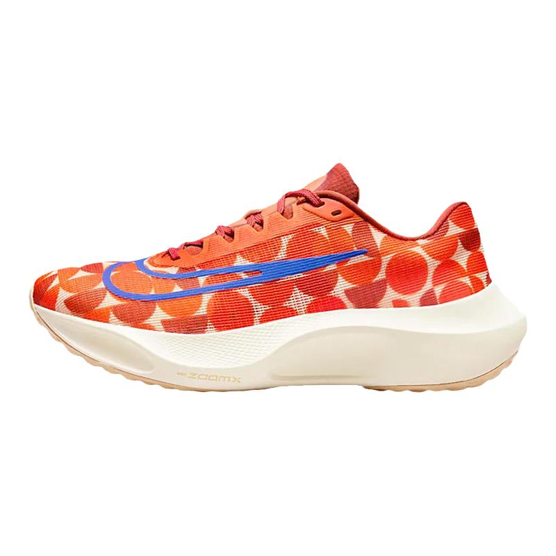 NIKE耐克男子款ZOOM FLY 5格纹印花运动公路竞速跑步鞋FQ7679-800