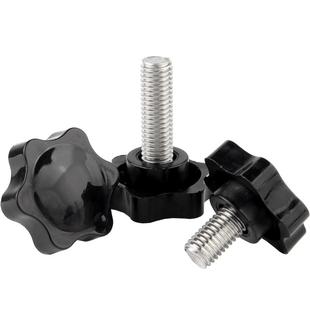 304不锈钢梅花手柄螺丝星形带把手胶木六星旋钮头手拧螺栓M6M8M10