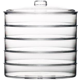 透明普洱茶饼盒收纳家用白茶展示架包装高档密封防潮存储分茶叶罐