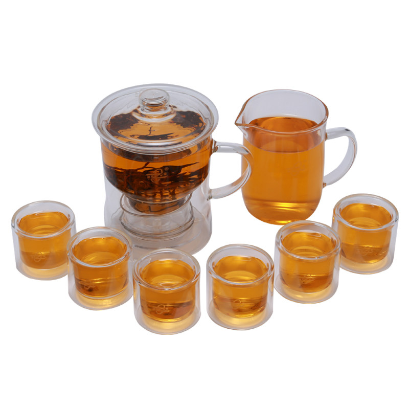 诺亚无色透明圆形双层玻璃杯