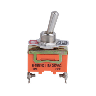 钮子开关1021纽子摇杆开关15A拨动开关拨杆摇臂3档2档摇头12MM