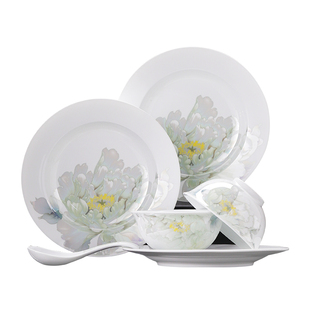 景德镇官方陶瓷餐具套装家用碗碟饭碗汤碗盘子中式高档瓷器礼盒