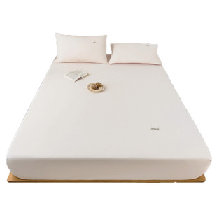 紫罗兰全棉新疆棉印花床笠纯棉床罩床垫保护罩家用双人床单三件套