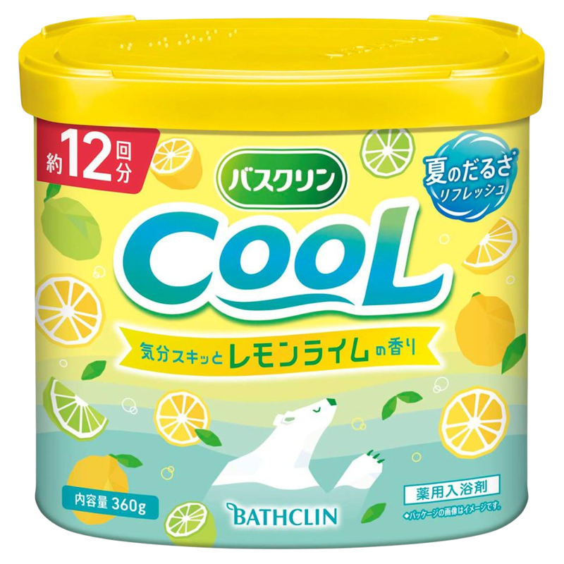 巴斯克林COOL清凉薄荷香浴盐360g 清凉柠檬 夏日汽水