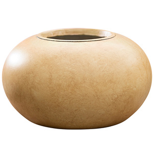 圆球形镁泥花盆扁球花盆橡皮树兰花专用花器家用客厅阳台户外绿植