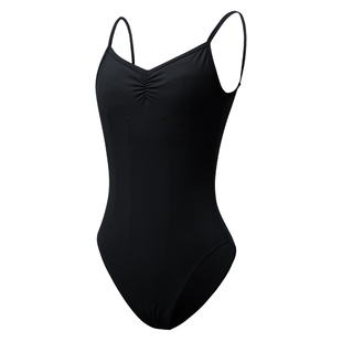 舞苑王军黑色艺考体操服高胯形体女成人专业级芭蕾舞蹈练功服吊带