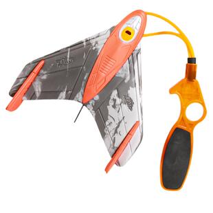 弹射泡沫飞机手抛飞盘软飞天滑翔机行飞碟回旋镖儿童户外玩具男孩