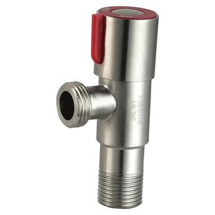 全铜加厚三角阀三通角阀304不锈钢分水阀八字阀一进二出水开关阀