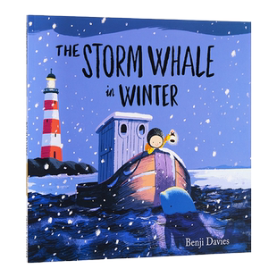 Benji Davies班吉戴维斯：浴缸里的鲸鱼2：冬天的暴风鲸 英文原版 The Storm Whale In Winter 绘本 3-6岁