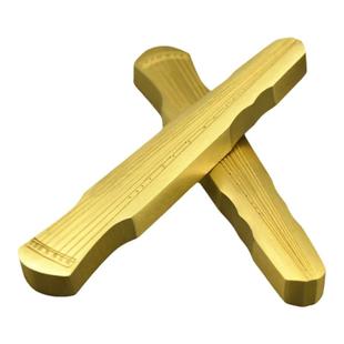 清仓黄铜镇纸创意伏羲古琴纯铜镇尺学生书法大号压纸神器文房摆件