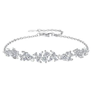 老凤祥紫藤花手链925纯银手串女2026新款轻奢小众足银手饰生日礼