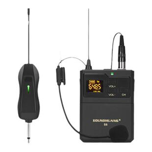 无线领夹式话筒耳挂头戴带混响麦克风演出唱歌胸麦演讲音响通用