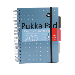 Pukka Pad A5硬壳本易撕笔记本本子考研横条笔记记事本大学生记录本A5加厚螺旋线圈本