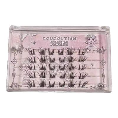 爆美！冬日圣诞雪花碎钻睫！星光碎钻假睫毛闪闪玩妆音乐节coser