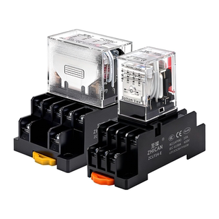 小型中间继电器HH52P/54P/64P直流DC12-24V交流AC110-220V8脚14脚