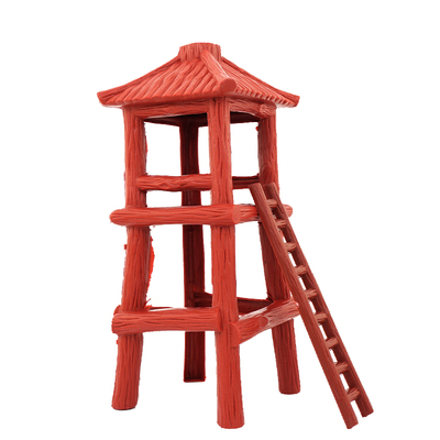 心理产品沙盘游戏沙具箱庭模型场景玩具塑料瞭望台哨岗茅草岗