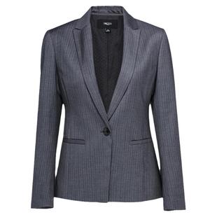 G2000商务休闲西服职场气质 时尚条纹修身一粒扣女装西装