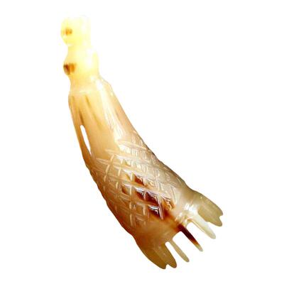 牛角筒梳头部按摩梳洗头梳