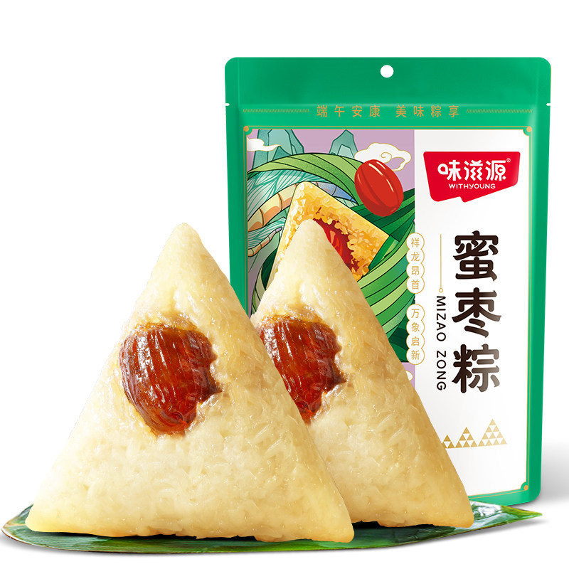 味滋源蜜枣粽/豆沙粽/鲜肉粽140g*4枚真空装