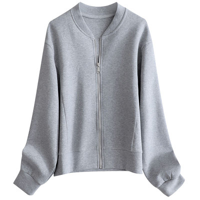 空气感亲肤拉链夹克短外套