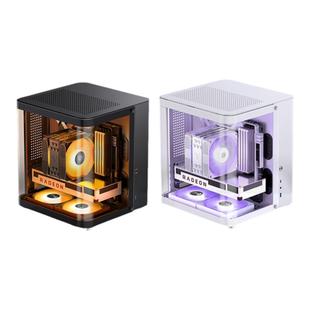 乔思伯TK-1 星舰仓鱼缸台式小机箱海景房M-ATX全侧透玻璃电脑水冷