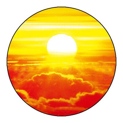 旭日东升日出红太阳挂画