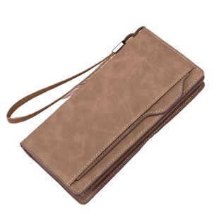 男士钱包2025新款手包复古疯马皮大容量卡包一体高级感多卡位钱夹