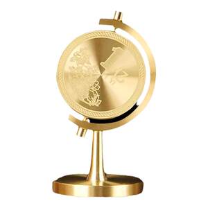 米匠工坊一亿小目标黄铜摆件铜旋转我需要1个亿办公室休闲手把饰品客厅