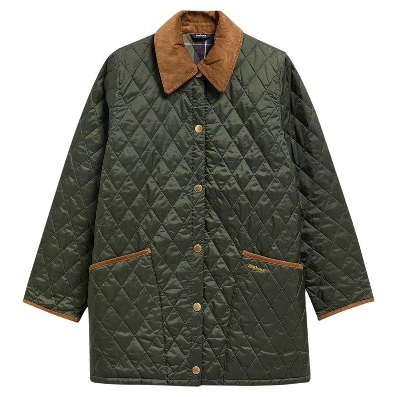 英国Barbour Icons Modern Liddesdale绗缝棉服夹克外套女款棉衣