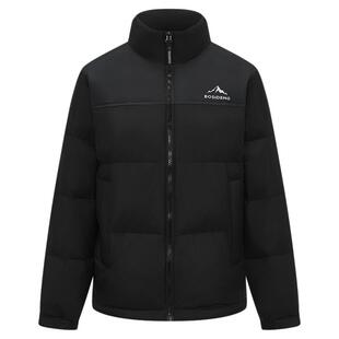 波司登新款羽绒服男女同款时尚运动情侣款宽松短款立领面包服