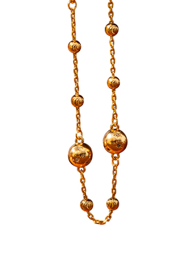 法式气质星星小球小众精致项链女