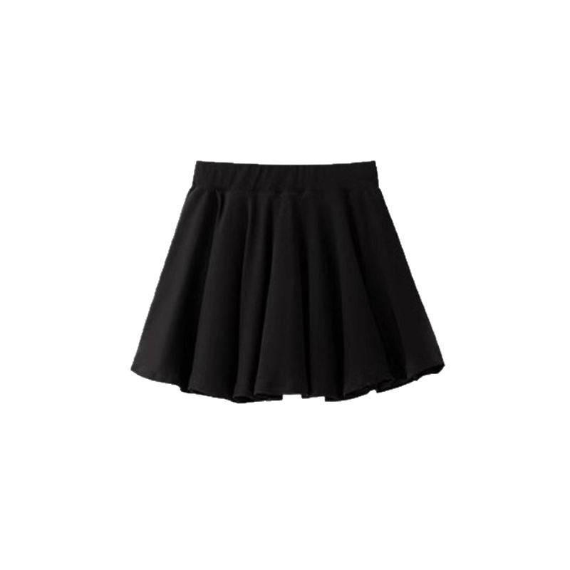 粉色百褶半身裙女夏季高腰伞裙a