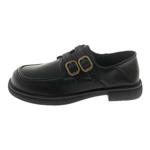 网红同款2025新款小皮鞋英伦风软妹平底豆豆鞋女乐福鞋jk单鞋子