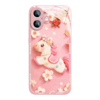 2026油画马适用苹果17手机壳