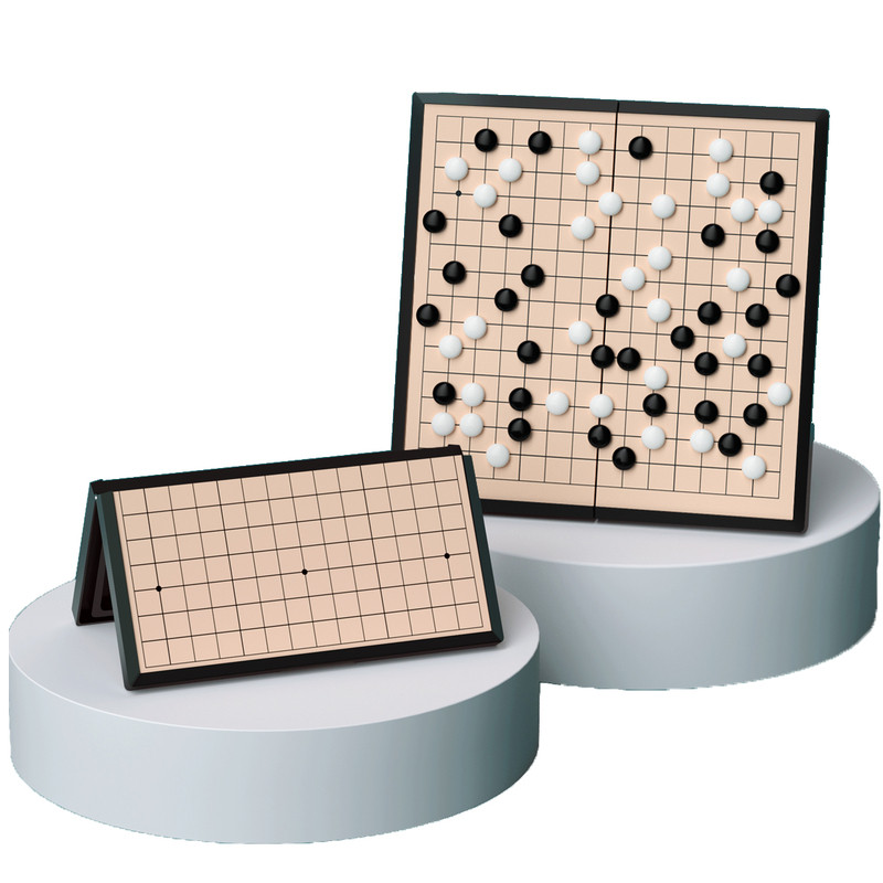磁性五子棋围棋棋盘套装19路儿童初学可折叠标准磁吸成人版便携式