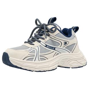 百丽童鞋儿童运动鞋加绒保暖男童二棉鞋子中大童冬季新款女童棉鞋